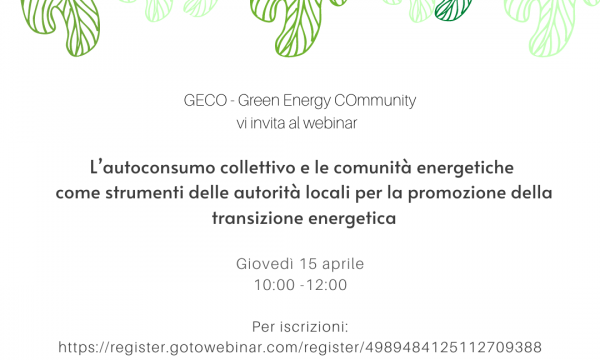 L’autoconsumo collettivo e le comunità energetiche come strumenti delle autorità locali per la promozione della transizione energetica